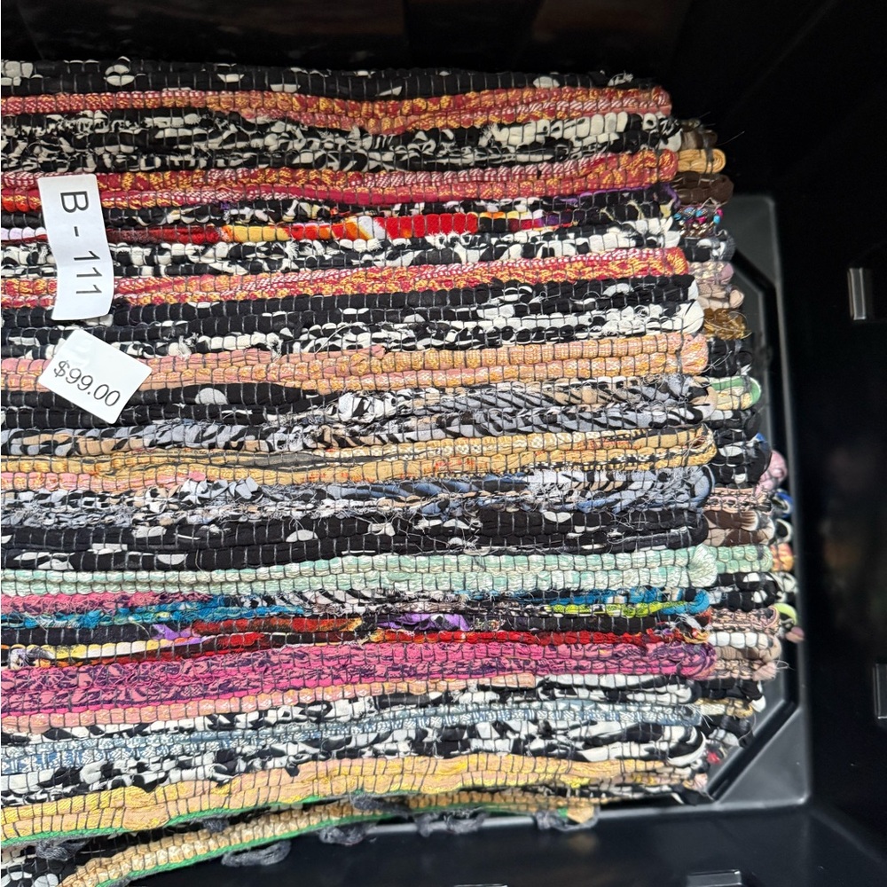 Front Gate Colorful Woven Rug - Picture 3 of 3